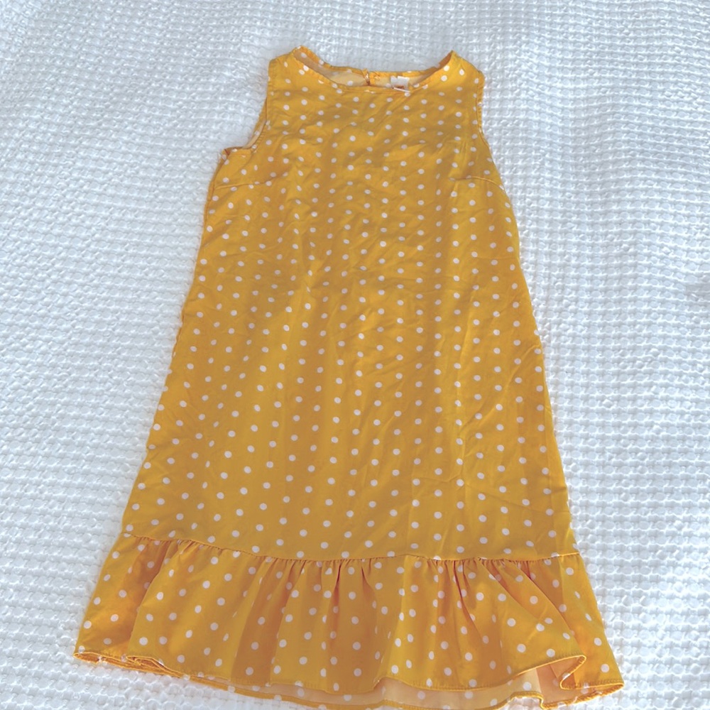 Yellow polka dot dress